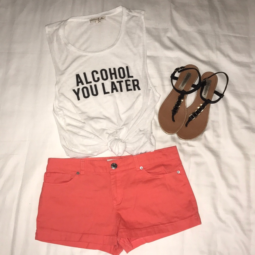 Tangerine Guess shorts